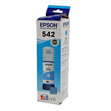   NEW EPSON 542 CYAN EcoTank Genuine Ink 70ML T542220-S Exp 06/28 SHIPS TODAY  