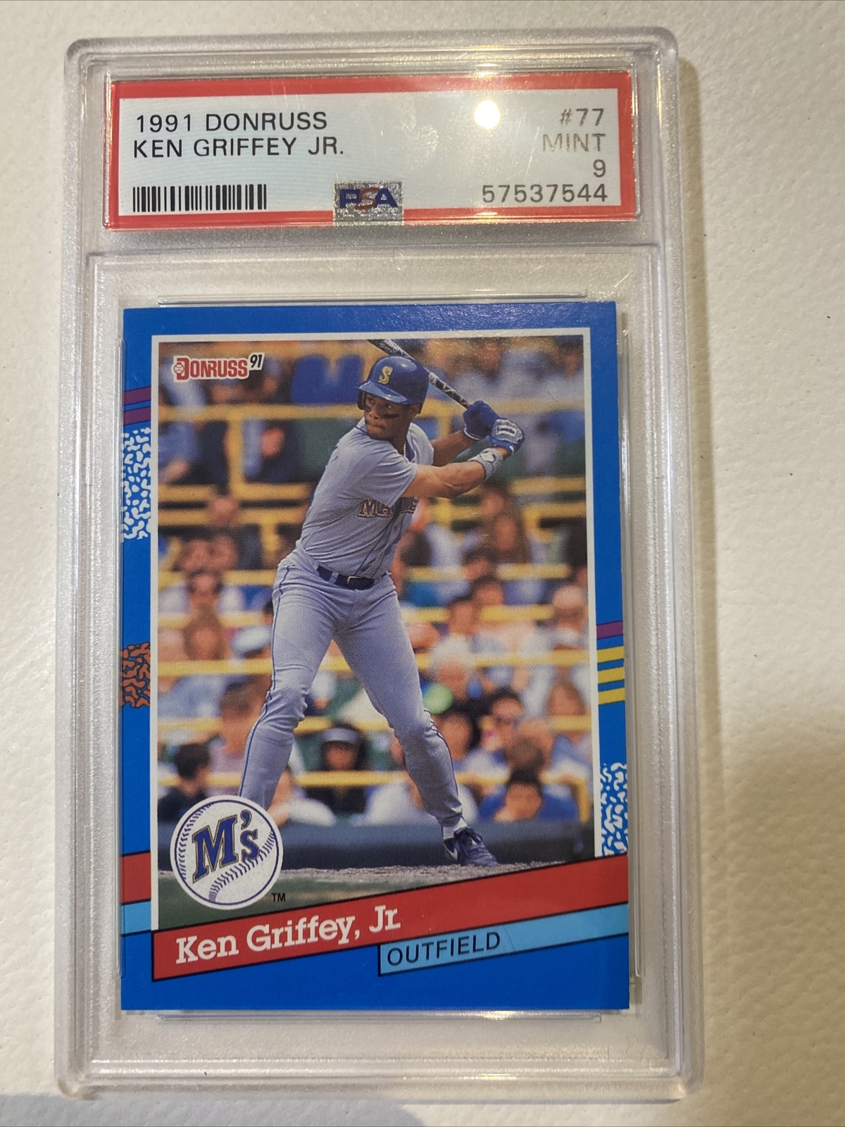 1991 Donruss Ken Griffey Junior card number 77 PSA nine ERROR card-RARE |  eBay