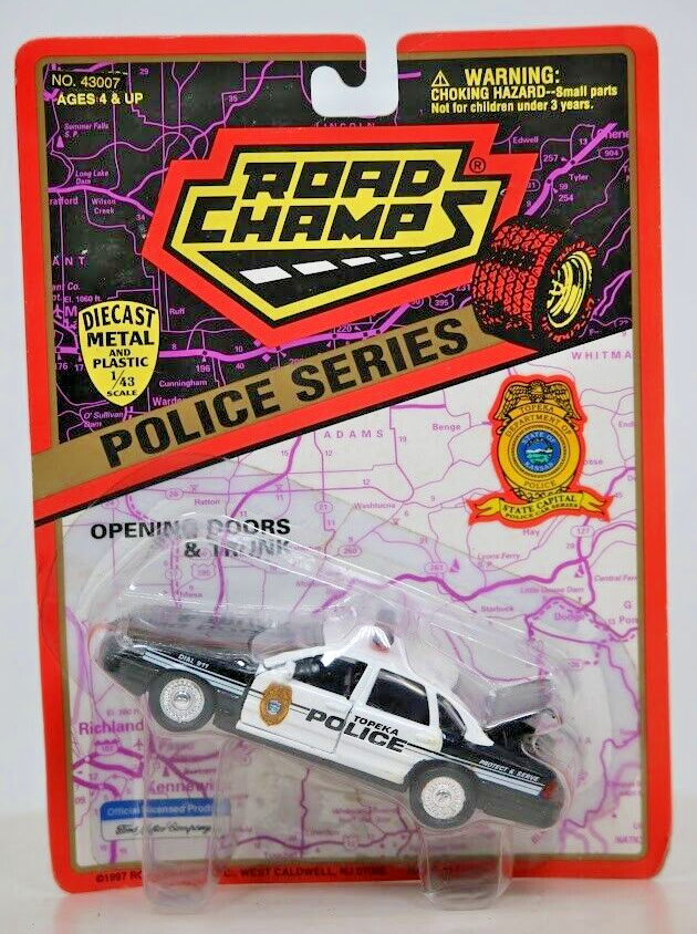 Road Champs Police Ford Crown Series Vic Patrol Topeka Kansas Scale 1:43 Scale
