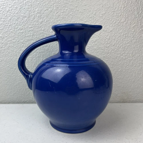 Fiesta Sapphire Blue Carafe Water Pitcher Fiestaware Homer Laughlin Gift