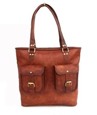 Leather Handbags Women Tote Bag Purse Wallet Carryall Work Shoulder Bags 16 In