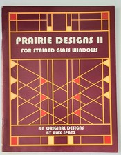 PRAIRE DESIGNS 2 FOR STAINED GLASS WINDOWS BOOK WITH 48 ORIGINAL DESIGNS