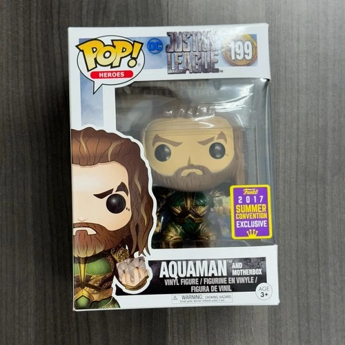 Funko Pop! DC Aquaman #199 Justice League 2017 Summer Convention Exclusive