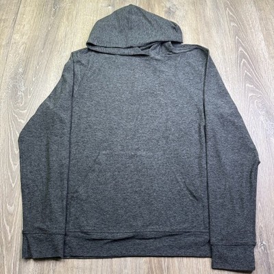 Outdoor Voices Mens Gray Heather Gym Workout Performance Pullover Hoodie Medium
