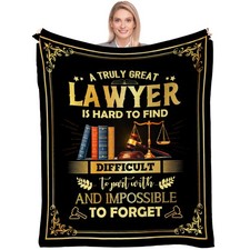 Lawyer Gifts for Women Men, Cool Lawyer Gift Blanket 60”x50”, Graduation Gift...