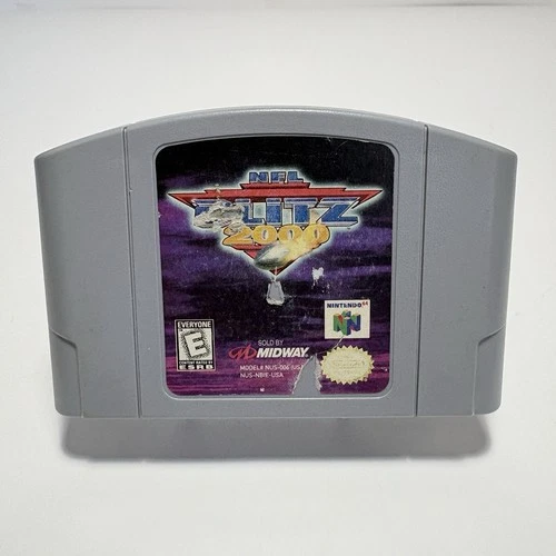 NFL Blitz 2000 Nintendo 64 N64 Authentic Tested Worn Label