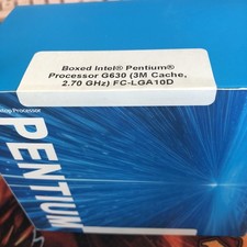 Intel Pentium Processor G630 3M CACHE 2.70 GHz FC-LGA 10D CORE NEW IN BOX