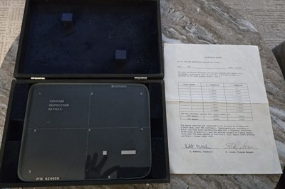 OGP Video & Optical Comparator Inspection Calibration Reticle P/N 424658 260224