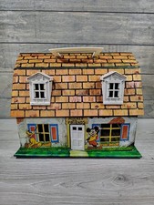 Vintage Marx Disney Mickey Mouse And Friends Tin Metal Doll House