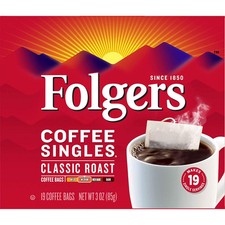 Folgers Classic Roast Coffee Singles, 19 Count