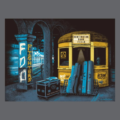 Foo Fighters Subway Station Huntington Bank Field '26 Take Cover Tour Gig Art.