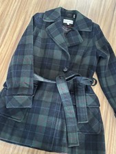 Pendleton Lambs Wool Pea Coat Plaid Size 12
