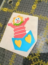 Vintage Stickers Hambly Studios Foil Mylar Sticker Mod 80s Jack In The Box