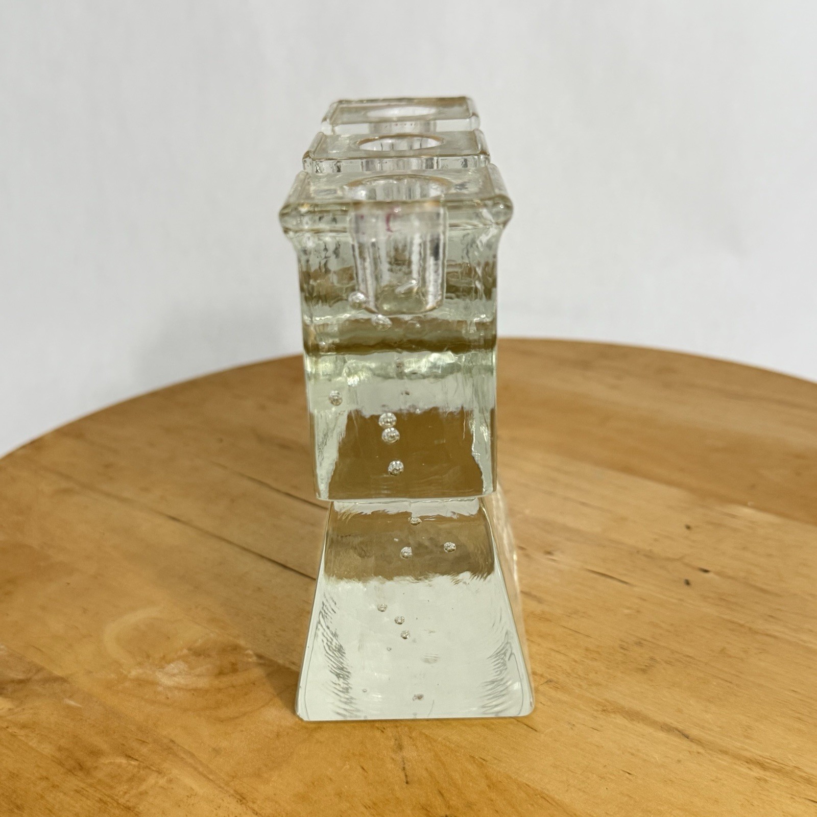 MCM Jens Quistgaard Dansk Candelabra Triple Ice Block Candlestick Holder Denmark