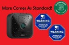 Caméra de sécurité additionnelle étanche extérieure Blink HD sans fil 2 autocollants de vidéosurveillance bleus