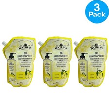 J.R. Watkins Lemon Gel Hand Soap Refill 34 oz 3 Pack New 0.85 per fl oz
