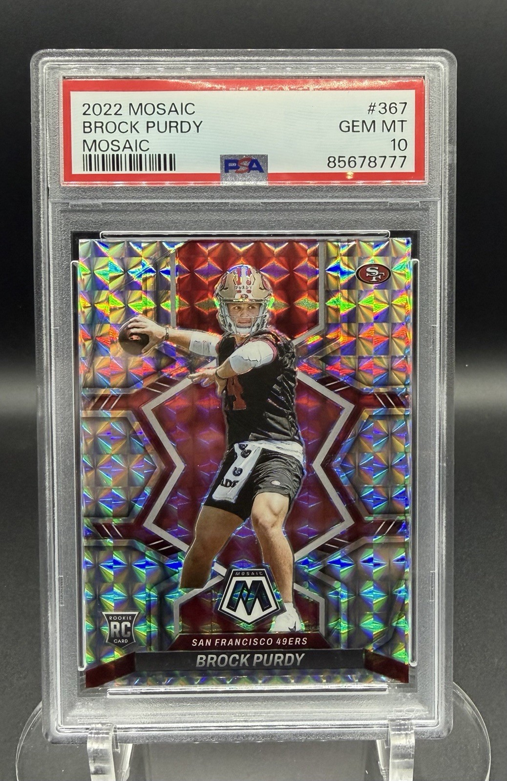 Brock Purdy Panini Mosaic #367 Mosaic