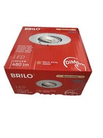 Briloner Led Einbauleuchte Chrom-Matt 5W 460Lm 3000K Dimm Schwenkbar Spot Ø9Cm