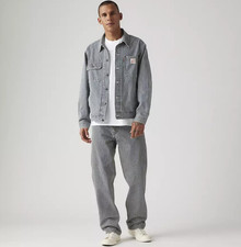 Levi's 568  Loose Straight Carpenter Men's Jeans, Aged RR Stripe - Medium Wash