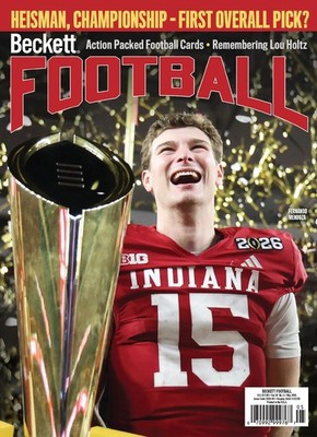 New MAY 2026 Beckett FOOTBALL CARD Price Guide with FERNADO MENDOZA*