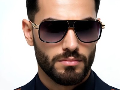Men's Sunglasses Classic Gazelle Swag Square Gold Metal UV400