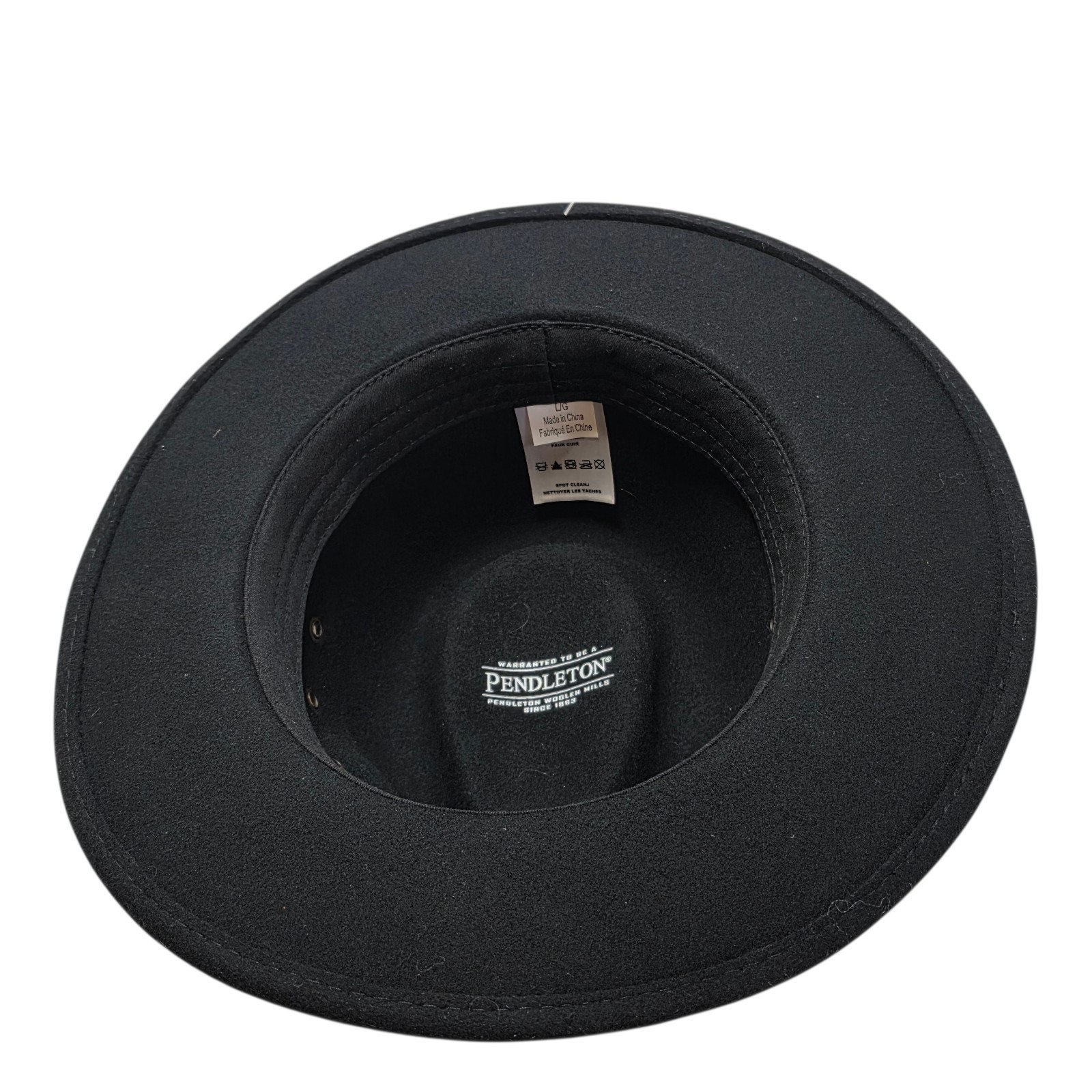 New Pendelton Men's Black Wool Getaway Outback Hat Size Large NWT