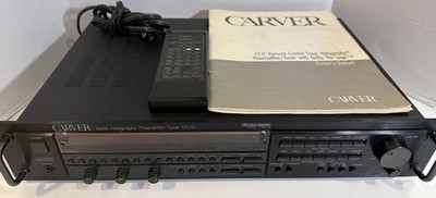 Carver CT-17 Sonic Holography Preamplifier Tuner Remote Manual Tested