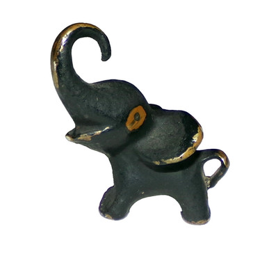 Vintage kleine Miniatur Messing Elefant Figur Bosse Baller Austria Stil