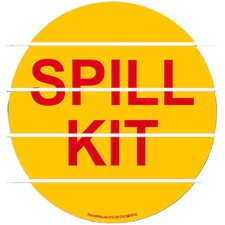 Superior Mark Smfs0142 Spill Kit Floor Sign, 20 In Height, 20 In Width, Pvc,