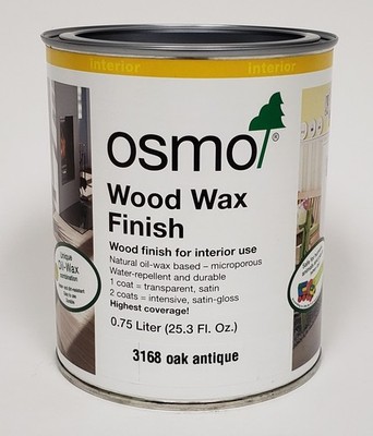 Osmo Wood Wax Finish 3168 Oak Antique Interior Natural Oil 0.75L DENTED