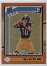 2024 Panini Donruss Optic Rated Rookie Orange Prizm 14/249 Roman Wilson #285 go9