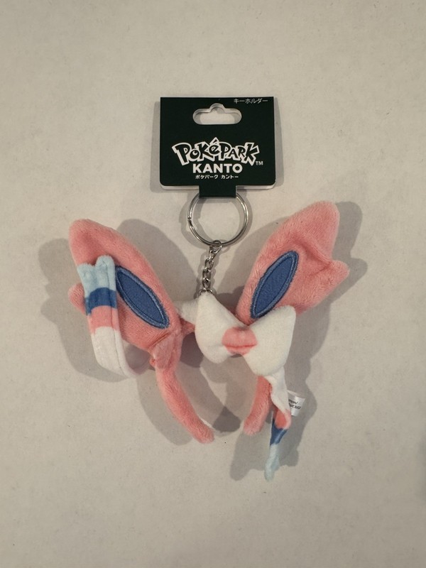 PokéPark KANTO Exclusive Pokémon Sylveon Nymphia Headband Keychain Japan NEW