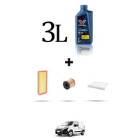 Hoffcar Servicekit 3 Filter Und 3L ÖL FüR Fiat Fiorino 1.4 54KW Ab 2008