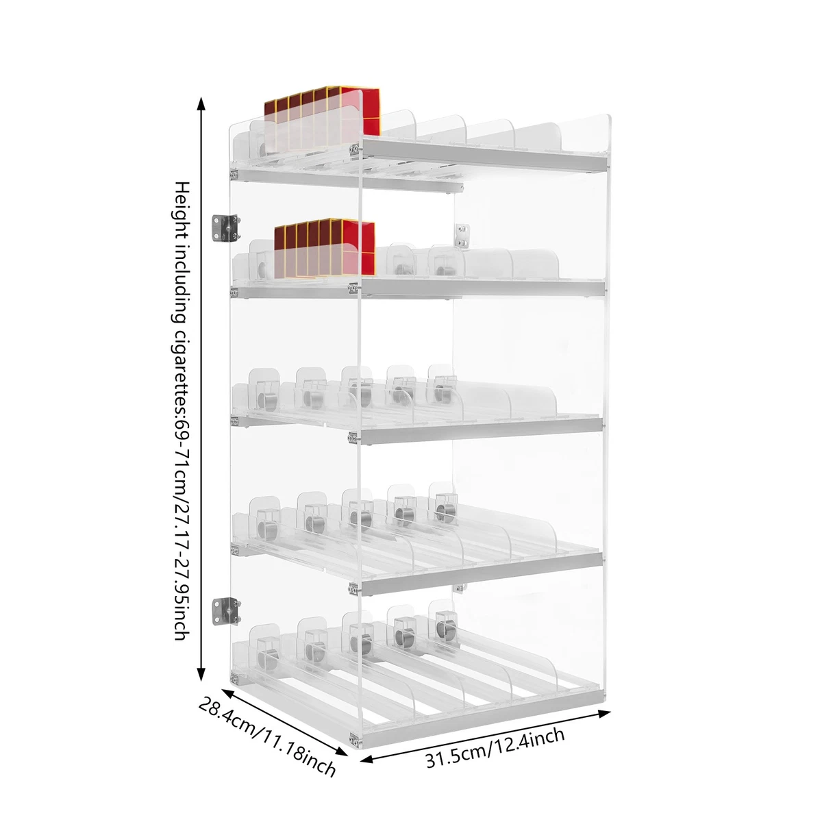 Cigarette Display In Retail Display Cases for sale