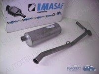 Imasaf Auspuffset für Iveco Daily I Turbo 40.10 1985-1989 | Mitteltopf+Endrohr