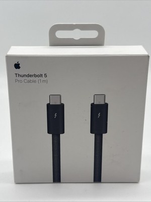 ORIGINAL APPLE THUNDERBOLT 5 PRO KABEL (1M) SCHWARZ A3189 GEFLOCHTEN MC9C4ZM/A