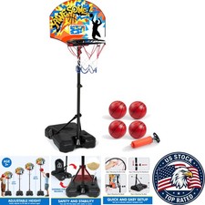 Sturdy Indoor Kids Basketball Goal - Adjustable Height with Easy Assembly