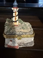 Light House Collection trinket box resin