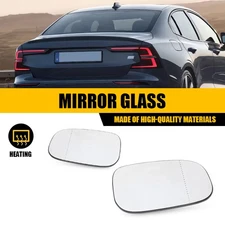 2 Front L&R Heated Mirror Glass Plate for w/Back C30 Volvo C70 S40 S60 V50 V70 D