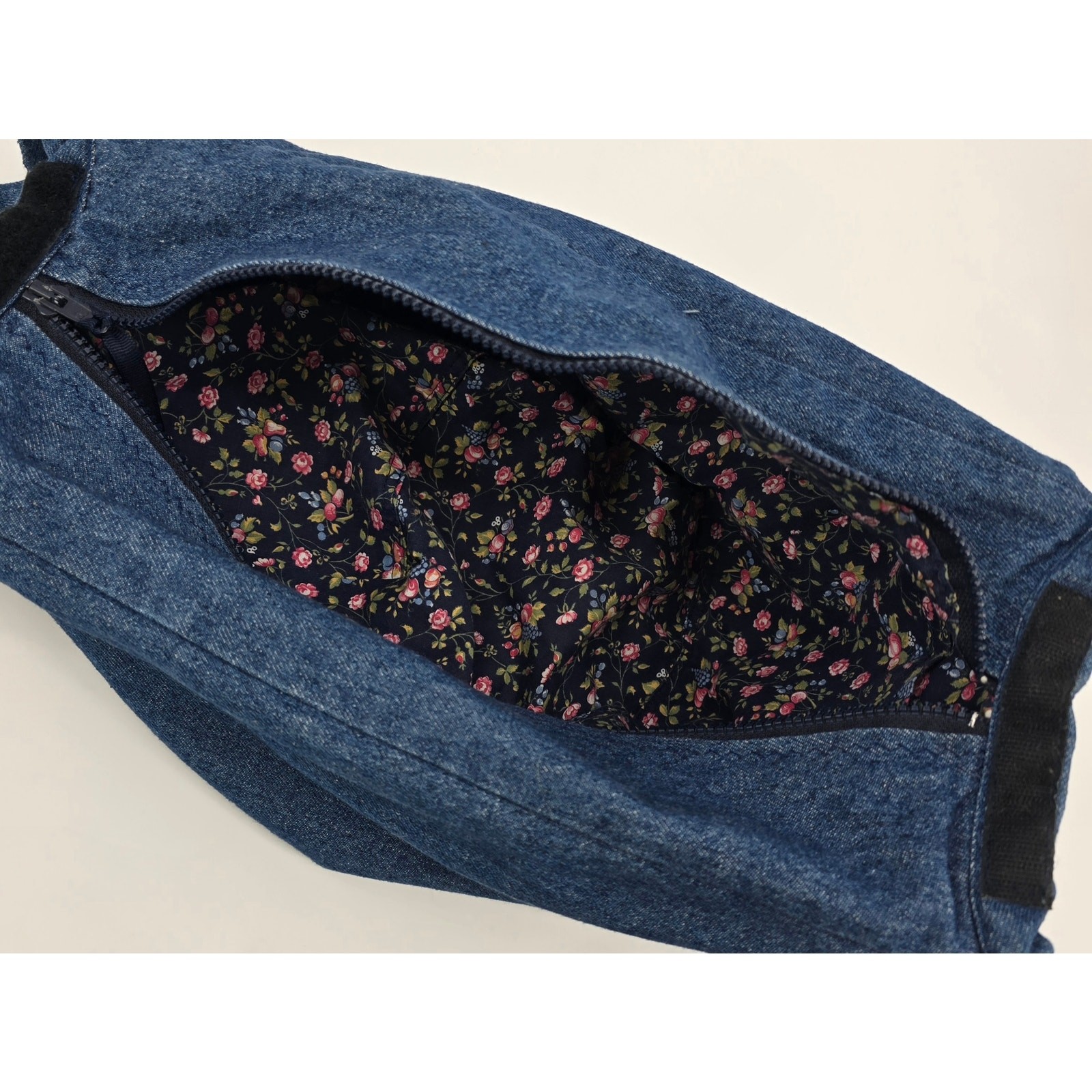 Handmade Cottagecore Denim Patchwork Shoulder Bag… - image 7