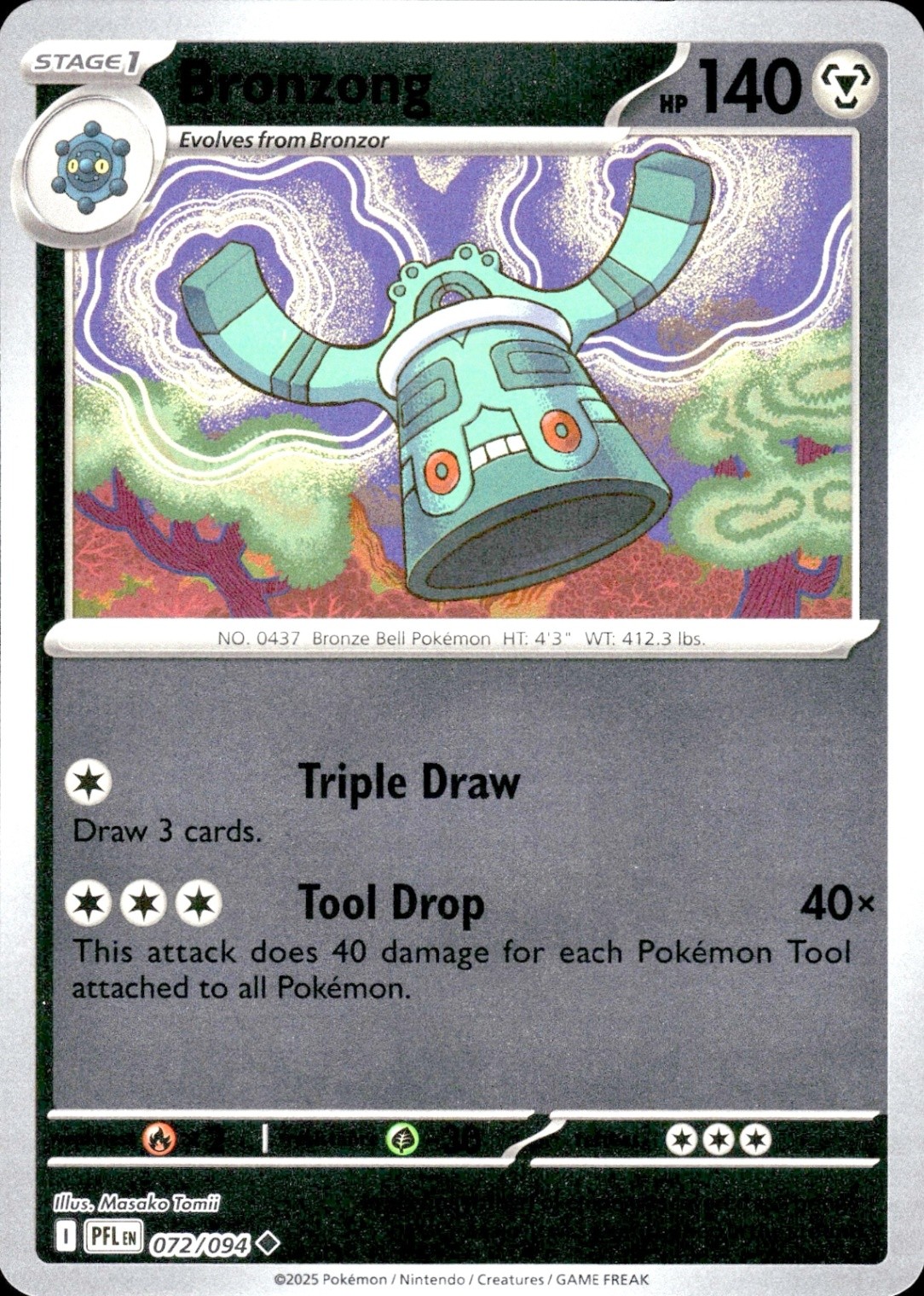 Bronzong | 072/094 | Pokemon | Phantasmal Flames | Reverse | 50% off 2nd Item