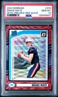 2024 Panini Donruss Rated Rookie Drake Maye Optic Preview Red Wave Prizm PSA 10