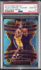 2019 PANINI SELECT LIGHT BLUE PRIZM #13 TALEN HORTON-TUCKER 175/299 PSA 10