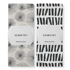 GEOMETRY Kitchen Tea Towels Quick Dry Microfiber Dish Towels for Kitchen Lin...