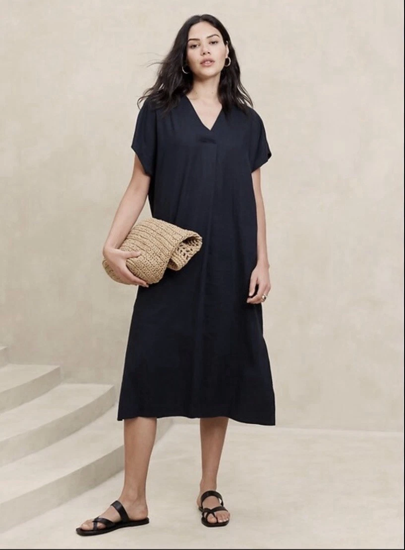 calvin klein light blue dress Strapless Navy Blue Tie-Front Short Dress – PollyBoutique