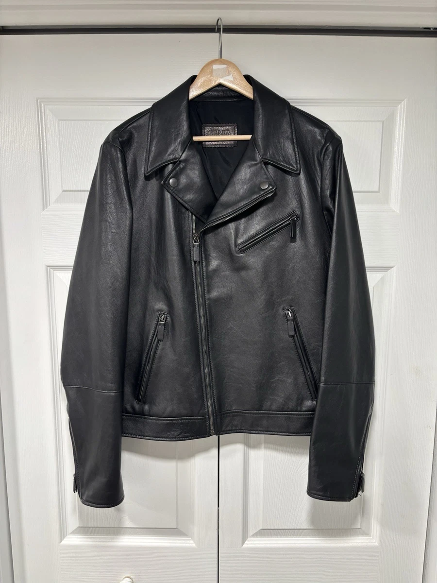 PRADA Leather Outer Shell Jackets for Men for Sale | Shop New