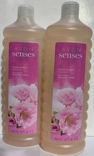 Avon Senses Cherry Blossom Bubble Bath 24 oz Lot of 2