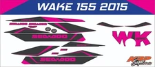 SEADOO WAKE 155  2015 Graphics / Decal / Sticker Kit CUSTOM PINK & BLACK