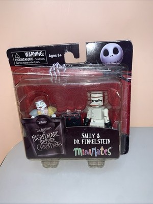 Nightmare Before Christmas Minimates Sally & Dr Finkelstein New Damaged Pkg
