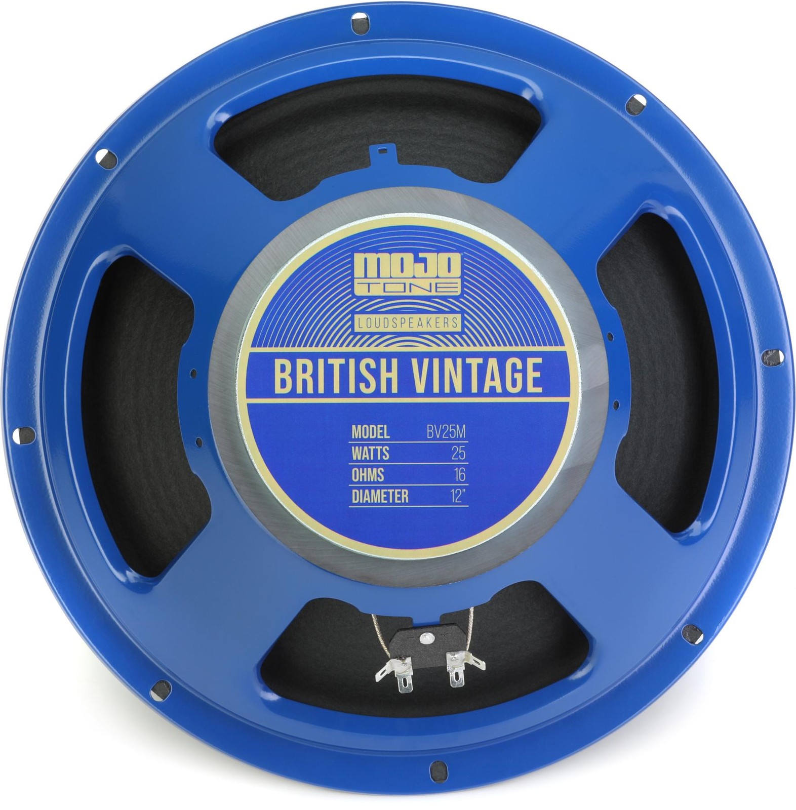 Mojotone BV-25M 12-inch 25W 16-ohm Guitar Speaker 2-Pack Bundle